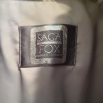 Vintage Real Silver Fox Fur Coat by Saga