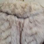 Vintage Real Silver Fox Fur Coat by Saga