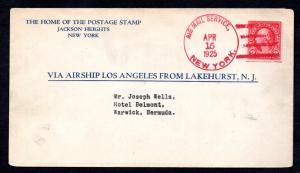 1925 Zeppelin Air Mail Service Los Angeles Collectible