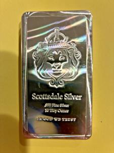 10 oz Scottsdale STACKER® Silver Bar .999 Fine