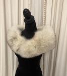 Blue Fox Fur Scarf – Elegant Saga Style