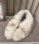 Blue Fox Fur Scarf – Elegant Saga Style