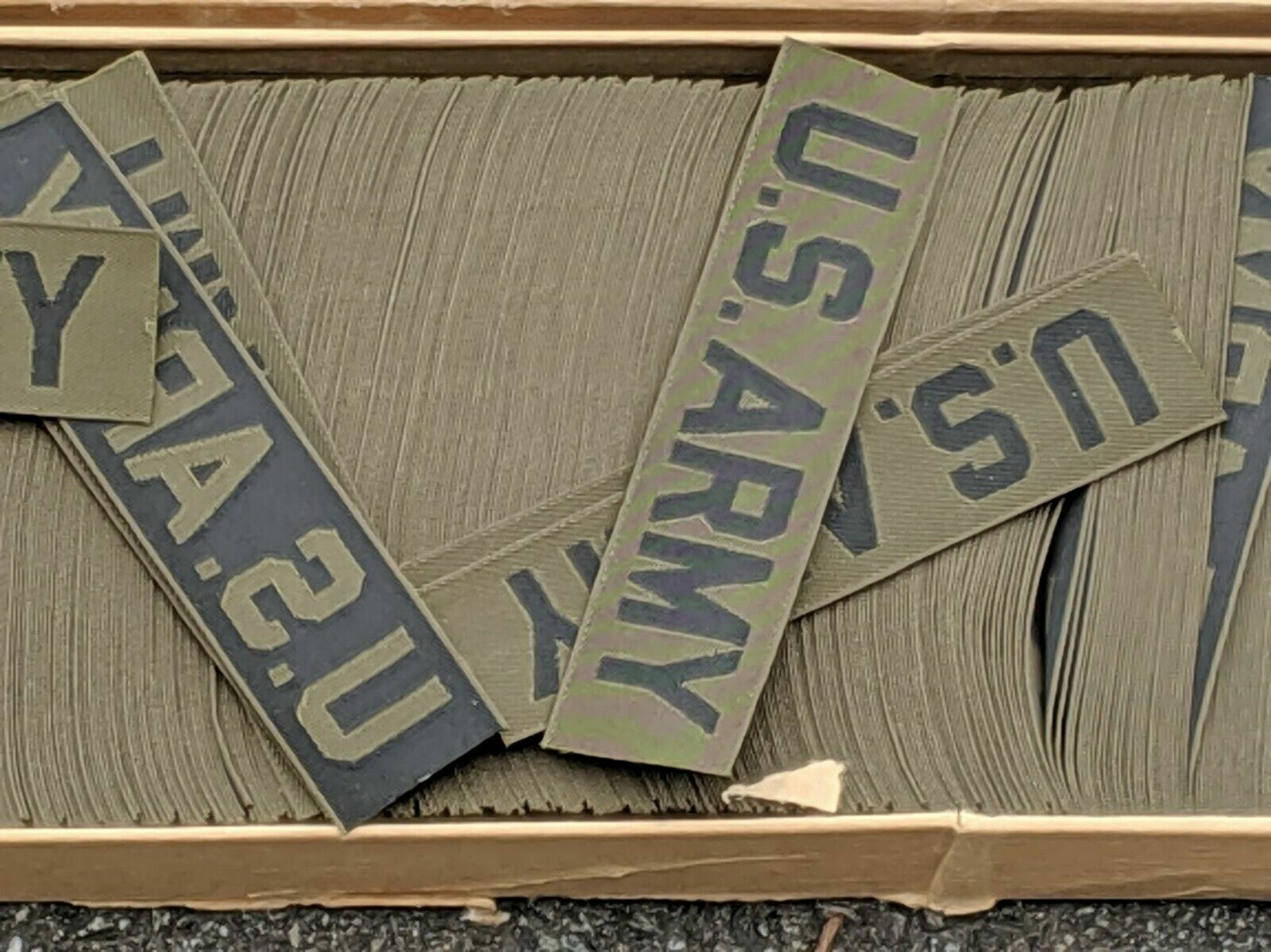 Vintage OD US Army Branch Tape Collectible