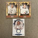Set of 3 Astronaut Trading Cards with Memorabilia