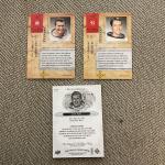 Set of 3 Astronaut Trading Cards with Memorabilia