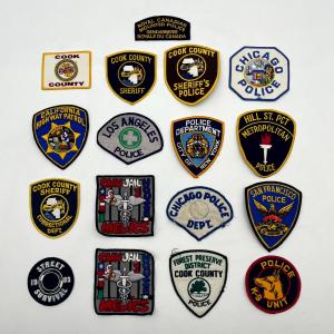 Vintage Police Shoulder Patch Collection - Lot of 17