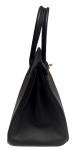 Hermes Birkin 30 Black Epsom Leather Gold Hardware