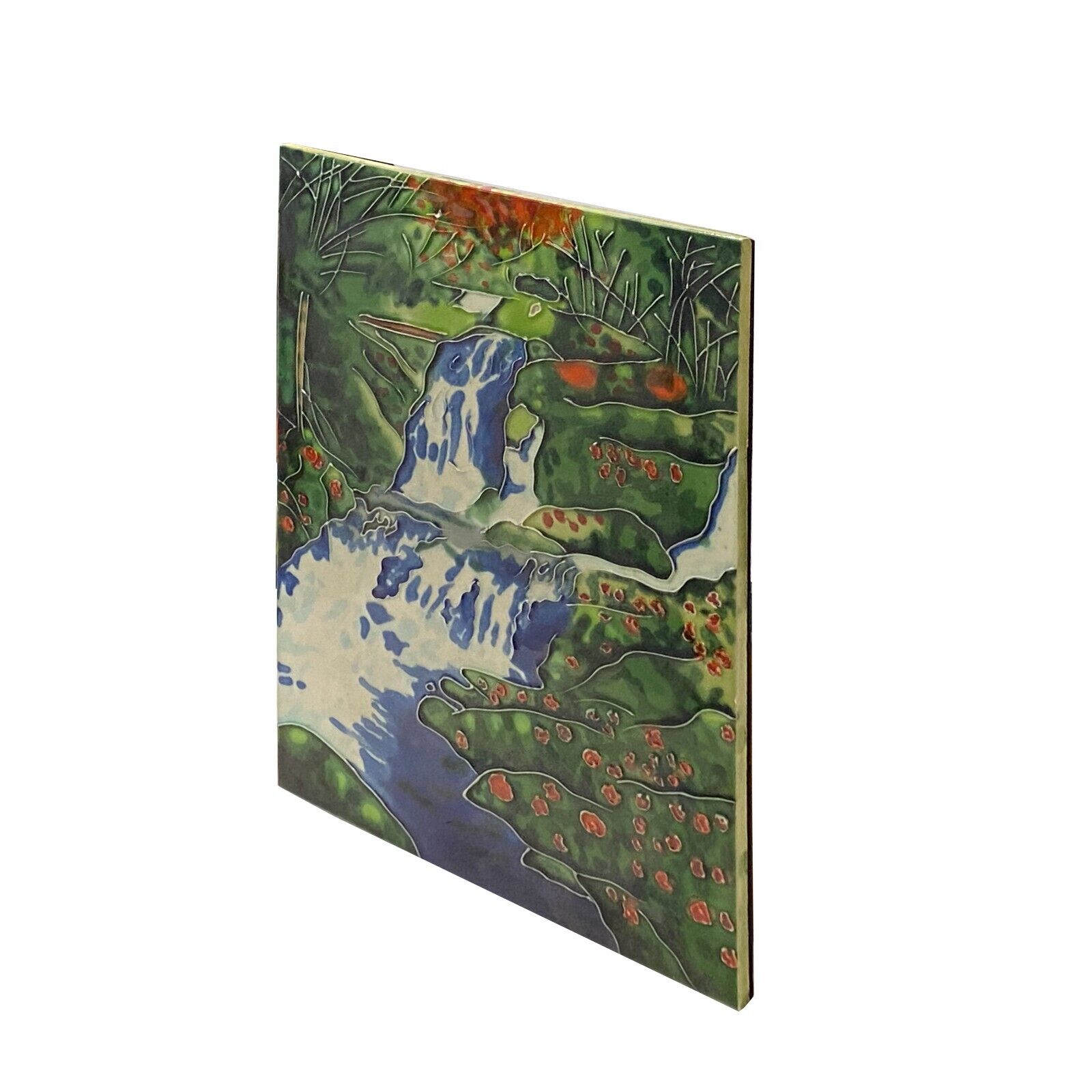 Porcelain Water Scenery Wall Hanging Art - Saga Collectibles