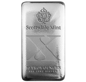 10 oz Silver Bullion Bar - Scottsdale Mint Imperium