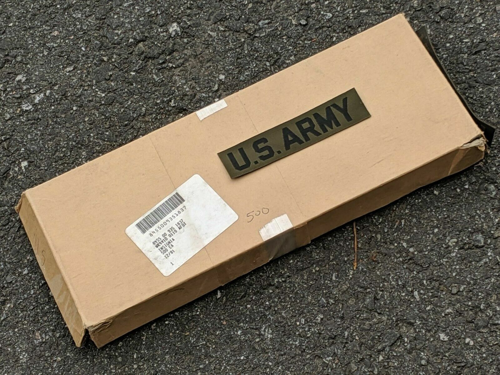 Vintage OD US Army Branch Tape Collectible