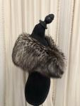 Silver Fox Fur Shawl Wrap for Stylish Warmth