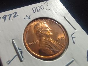 1972 Lincoln Memorial Cent Red Double Die Coin
