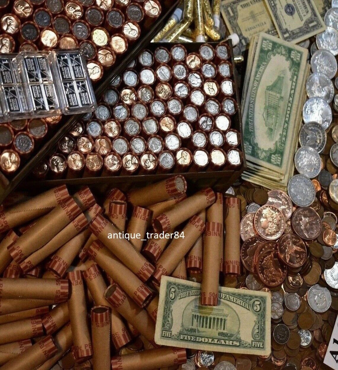 Estate Coin Collection Bag: Silver, Gold, Early