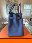 Hermes Birkin 35 Blue Togo Leather Handbag