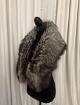 Silver Fox Fur Shawl Wrap for Stylish Warmth