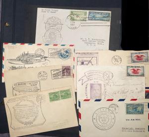 First Flight Guam to Macao Airmail Covers