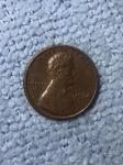 1974 Copper Penny Off Center Strike Error Coin