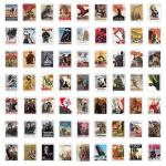 30 Mixed Retro WW2 Military Wall Art Stickers