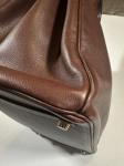 Brown Hermes Birkin 35 Bag with Gold Hardware