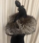 Silver Fox Fur Collar Scarf by Saga Furs
