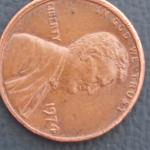 1974 Lincoln Cent Double Die Obverse No Mint Mark