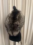 Silver Fox Fur Collar Scarf by Saga Furs