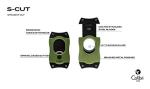 Colibri S-Cut Cigar Cutter - Green Stainless Steel
