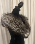 Silver Fox Fur Collar Scarf by Saga Furs