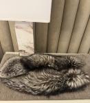Silver Fox Fur Collar Scarf by Saga Furs