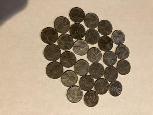 1943 Steel Wheat Pennies Collection – 27 Coins