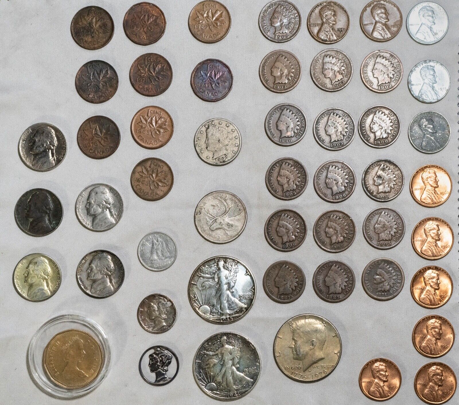 ⭐️ US + Canada Coin Collection Lot