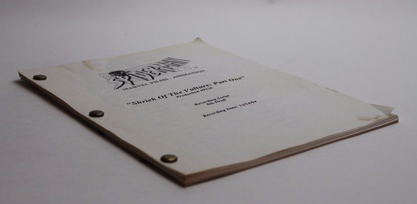 Spiderman 1995 TV Scripts Signed by Cast & Stan Lee