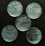 1943 Lincoln Steel Wheat Cent Penny - Rare Coin