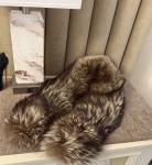 Saga Fox Fur Collar Scarf - Silver Fox