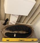 Saga Fox Fur Collar Scarf - Silver Fox