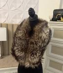 Saga Fox Fur Collar Scarf - Silver Fox