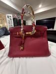 HERMES Birkin 35 Rare Rouge Grenat Deep Red