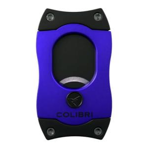 Colibri S-Cut II Blue/Black Double Cigar Cutter