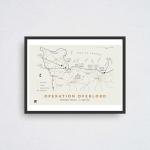 WW2 Normandy D-Day Battle Map Poster