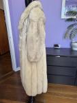 Luxury Full-Length Blue Fox Fur Coat