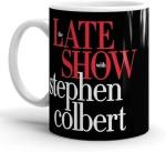 Stephen Colbert Late Show Red Blue Word Stack Cup