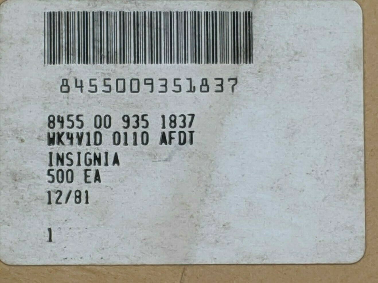 Vintage OD US Army Branch Tape Collectible