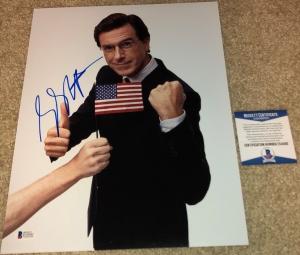 Stephen Colbert Signed 11x14 Late Night Photo