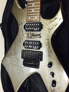 Unique Signed Stephen Colbert Shred Off Guitar