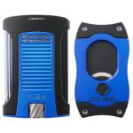 Colibri Daytona Lighter and S-Cut Cutter Set