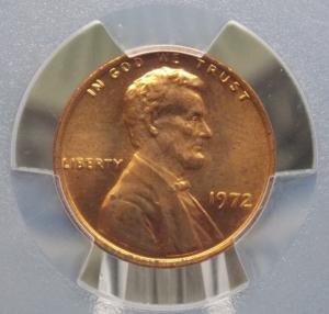 1972 "P" Lincoln Memorial Cent DDO MS64 RD