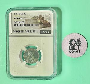 1943 Steel Lincoln Wheat Cent - WWII Issue