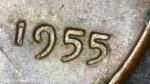 1955 Lincoln Wheat Cent DDO Error Coin