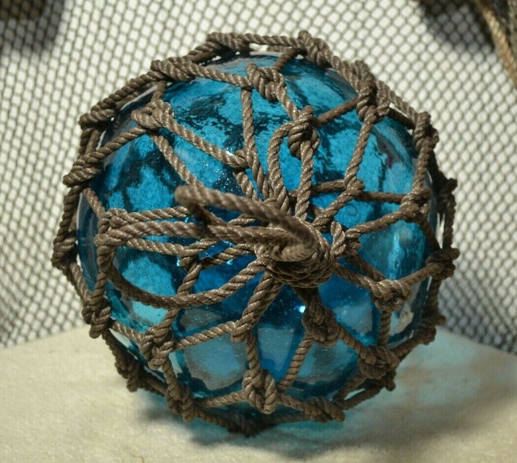 Aqua Vintage Glass Fishing Float in Saga Collectibles