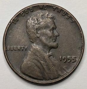 1955 Lincoln Wheat Cent 'Poor Man's DD